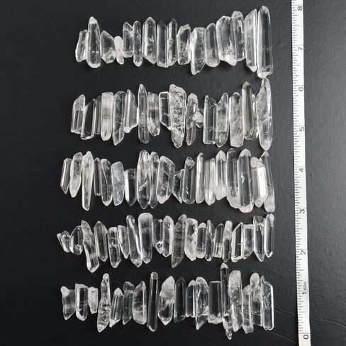 HAIOPS Clear Quartz Crystal Points Shards Natural Stones Irregular Shapes 0.44lb for Decor Crystal Healing in Kuwait