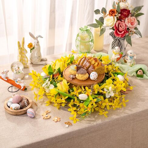 Valery Madelyn Spring Forsythia Wreath EG1112-0078 in Kuwait