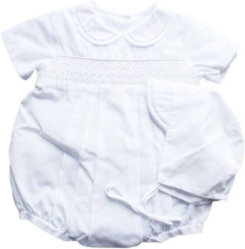 Petit Ami Baby Boys' Bubble with Smocking and Faggoting, Newborn in Saudi Arabia