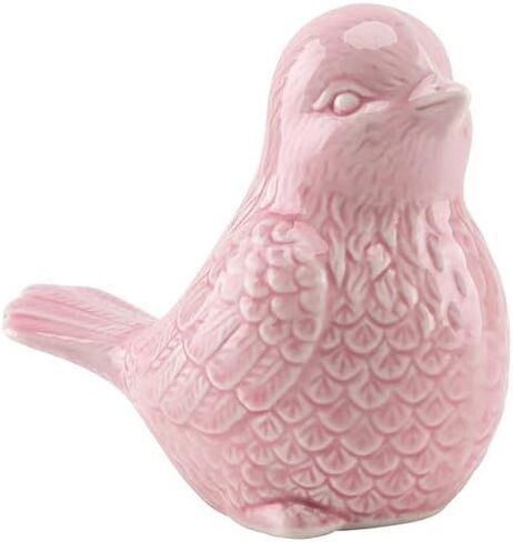 Blue Cottage Ceramic Bird Figurine Ornaments,Animal Model Gift for Home Garden Statue Wedding Decor (Blue) in Saudi Arabia