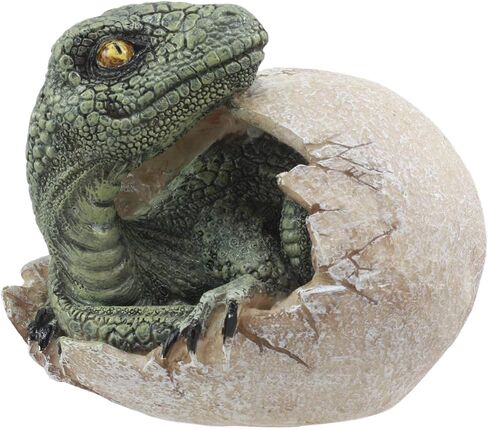 Ebros Jurassic Era Predator Hatching Dinosaur Egg Figurine 4" Tall Velociraptor in Egg Hatchling Statue Decor Sculpture As Fossil Themed Art in 3D Prehistoric Animal Collectible in Saudi Arabia
