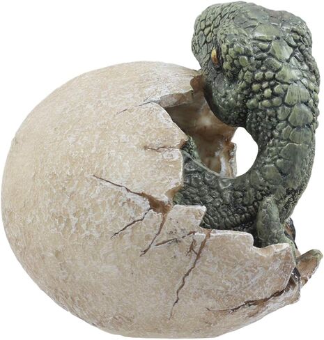 Ebros Jurassic Era Predator Hatching Dinosaur Egg Figurine 4" Tall Velociraptor in Egg Hatchling Statue Decor Sculpture As Fossil Themed Art in 3D Prehistoric Animal Collectible in Saudi Arabia