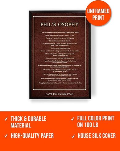 بوستر عائلي عصري - ملصقات كوول تي في بروبس Family مستوحاة من كتاب Phils Osophy Modern Family Merchandise - دروس الحياة العائلية الحديثة من الأب - ملصقات جامعية رائعة من Loving Family Dad Phil in Kuwait