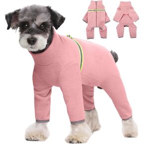 BRKURLEG معطف شتوي للكلاب بأربعة أرجل وسترة شتوية عاكسة للكلاب معاطف الطقس البارد، معطف دافئ للكلاب بأكمام طويلة للكلاب المتوسطة الصغيرة أرجواني XXL in Kuwait