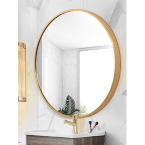 مراة دائرية تثبت على الحائط، مراة دائرية كبيرة لتزيين الحائط، مراة حائط باطار معدني كبير 23.6 انش، مراة زينة عصرية لغرفة المعيشة والحمام وغرفة النوم in Kuwait