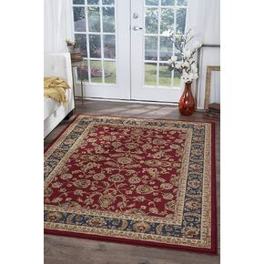 Sariya Transitional Oriental Red Runner Rug, 2' x 7' in Saudi Arabia