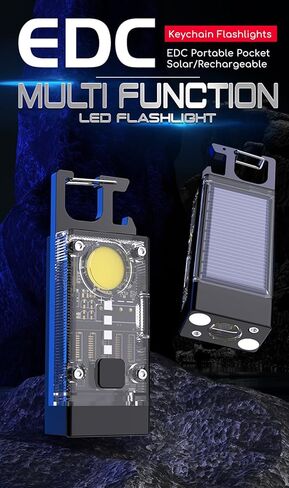 فانت. لوكس مصباح يدوي صغير 900 لومن اي دي سي مع مغناطيس، مصباح LED احمر يعمل بالطاقة الشمسية قابل لاعادة الشحن للتخييم والمشي لمسافات طويلة - عبوة من قطعتين in Kuwait