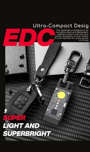 فانت. لوكس مصباح يدوي صغير 900 لومن اي دي سي مع مغناطيس، مصباح LED احمر يعمل بالطاقة الشمسية قابل لاعادة الشحن للتخييم والمشي لمسافات طويلة - عبوة من قطعتين in Kuwait