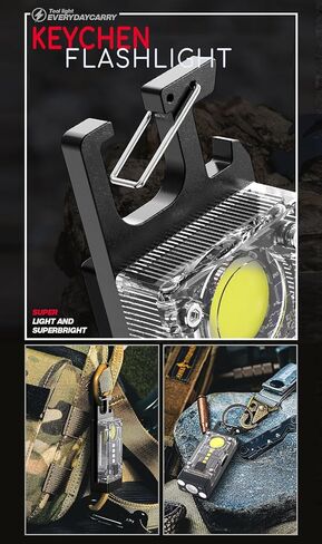فانت. لوكس مصباح يدوي صغير 900 لومن اي دي سي مع مغناطيس، مصباح LED احمر يعمل بالطاقة الشمسية قابل لاعادة الشحن للتخييم والمشي لمسافات طويلة - عبوة من قطعتين in Kuwait