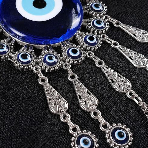 BCS X-Large Evil Eye Wall Decor 6.7'' Metal - Glass Turkish Greek Nazar Amulet Good Luck & Protection Charm - Handmade Hanging Ornament for Home,Office, Door - Ojo Turco in Kuwait