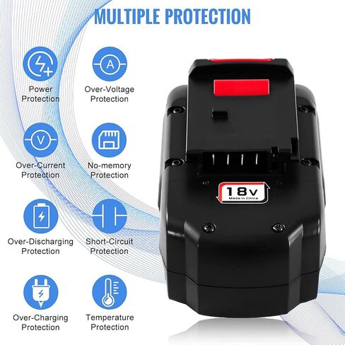 GERIT BATT Upgraded to 3600mAh 18 Volt Ni-Mh Replacement PC18B Battery Compatible with Porter Cable 18V Battery PC188 PCC489N PC18BLX PC18BLEX Cordless Power Tools Batteries in Kuwait