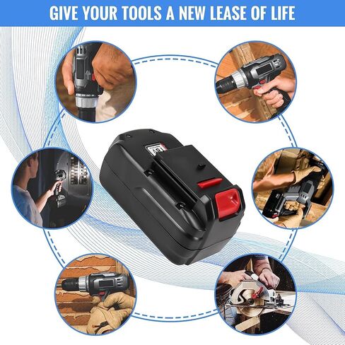 GERIT BATT Upgraded to 3600mAh 18 Volt Ni-Mh Replacement PC18B Battery Compatible with Porter Cable 18V Battery PC188 PCC489N PC18BLX PC18BLEX Cordless Power Tools Batteries in Kuwait