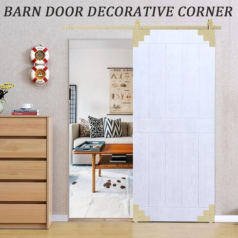 4 قطع من واقيات زوايا الصناديق المعدنية المزخرفة، 3.25 انش × 3.25 انش، واقيات زوايا الصناديق الخشبية، دعامات حواف الاثاث، دعامة ركن ديكور لباب الحظيرة مع برغي in Kuwait