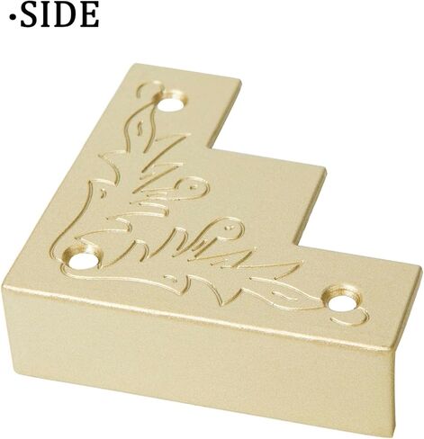 4 قطع من واقيات زوايا الصناديق المعدنية المزخرفة، 3.25 انش × 3.25 انش، واقيات زوايا الصناديق الخشبية، دعامات حواف الاثاث، دعامة ركن ديكور لباب الحظيرة مع برغي in Kuwait