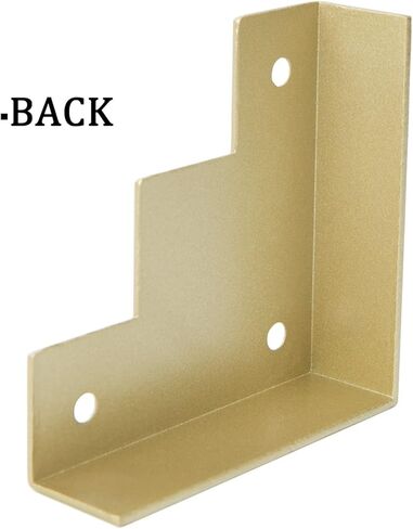 4 قطع من واقيات زوايا الصناديق المعدنية المزخرفة، 3.25 انش × 3.25 انش، واقيات زوايا الصناديق الخشبية، دعامات حواف الاثاث، دعامة ركن ديكور لباب الحظيرة مع برغي in Kuwait