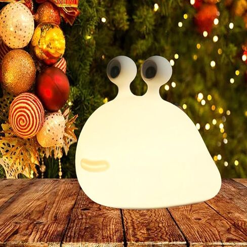 PTAEXCEL Slug Night Light، 1/2pc Dont Bug Slug Light، LED محمول USB قابل لإعادة الشحن لطيف مصابيح ليلية لطيفة على شكل حيوانات مع مستشعر مؤقت يعمل باللمس، ضوء ليلي من السيليكون للأطفال هدية عيد الميلاد (1 قطعة) in Kuwait