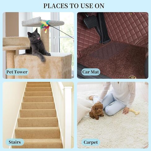 Pet Hair remover,55 in Adjustable Long Handle Carpet Rake，Reusable Pet Hair Remover Carpet Long Handle,Remover for Embedded Fur Removal from Carpet and Rug.Carpet Scraper and Cat Dog Hair Remover. in Kuwait