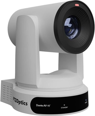 كاميرا PTZOptics Link 4K SDI/HDMI/USB/IP PTZ مع تكبير بصري 30x (أبيض) حزمة مع HuddleCamHD (أبيض) HCM-1 دعامة تثبيت صغيرة على الحائط ومناديل تنظيف الشاشة المضادة للكهرباء الساكنة in Saudi Arabia