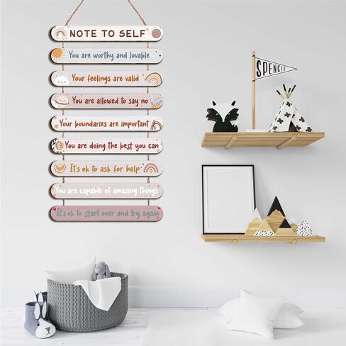 9 قطع من فاجافيلا ملاحظة إلى تذكيرات الصحة العقلية الذاتية، ديكور المكتب، فن ملهم، مشاعر علم النفس، اقتباسات إيجابية، ديكور جداري فني، لافتة معلقة، ديكور مكتبي-13 in Kuwait