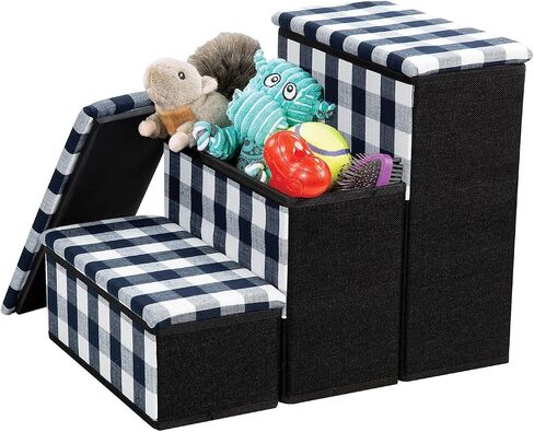 E.P.C. Deluxe Fold Away 3 Step Pet Stairs with Storage in Saudi Arabia