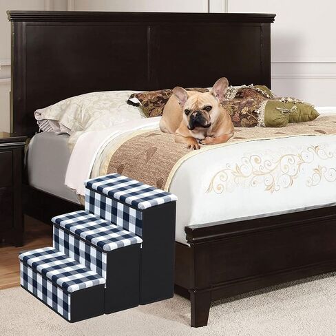 E.P.C. Deluxe Fold Away 3 Step Pet Stairs with Storage in Saudi Arabia