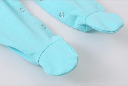 HahaNice Newborn Baby Footed Snap-Up Rompers 100% Cotton One-Piece Coverall in Kuwait