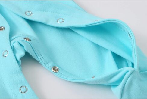 HahaNice Newborn Baby Footed Snap-Up Rompers 100% Cotton One-Piece Coverall in Kuwait