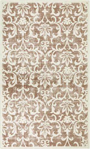 Lanffia سجادة عداء قابلة للغسل مقاس 2 × 8 بوصة، سجادة عداء المدخل الأزهار للمطبخ غير قابلة للانزلاق سجادة منخفضة الوبر رمادية ناعمة من الصوف الصناعي لغرفة النوم سجادة عتيقة طويلة جدًا لغسيل الممرات والمدخل in Kuwait