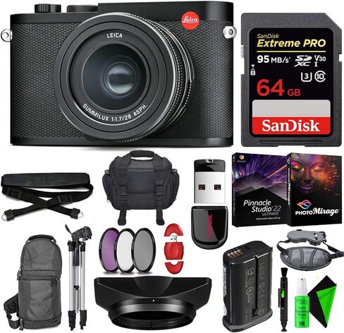 كاميرا لايكا Q2 الرقمية مع Summilux 28 ملم f/1.7 ASPH. العدسة - بطاقة الذاكرة - الحزمة in Saudi Arabia