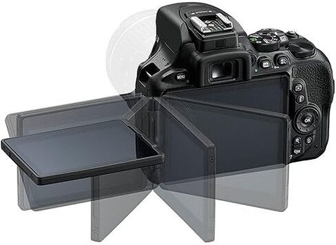 كاميرا Nikon D5600 DSLR مع هيكل (بدون عدسة) + بطاقة 32 جيجابايت وحامل ثلاثي القوائم وحقيبة والمزيد (حزمة مكونة من 13 قطعة) in Kuwait