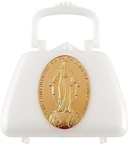 سبحة كاثوليكية بينك مع صندوق على شكل محفظة مريم العذراء، خرز صلاة على شكل قلب ديني، هدايا ملهمة للنساء، 20 انش، 20 انش، 20 انش، زنك، بدون احجار كريمة in Kuwait