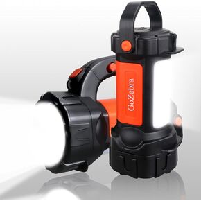 مصباح يدوي LED قابل لاعادة الشحن فائق السطوع 6000 لومن عالي الطاقة للتخييم والمشي لمسافات طويلة والصيد والعمل والمنزل in Kuwait