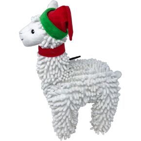 Snuggle Puppy Tender-Tuffs Easy Grab - Cute Plush Dog Toys - Stuffed Christmas Llama with Tough Puncture Resistant Squeaker in Kuwait