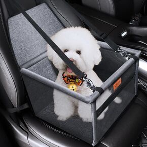 Alfheim Dog Car Booster Seat Travel Carrier with Safety Leash and Buckle Breathable Washable Storage Pocket Dog Seat for Small Dog in Kuwait