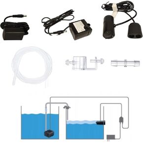 Eyes.sys Smart ATO System for Aquarium Auto Top Off Refiller System Water Refiller Water Level Controller with Quiet Submersible Pump + Sensor + Magnetic Mount for Fish Tank, Black in Kuwait