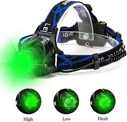 WINDFIRE Green Light Headlamp Rechargeable Zoomable Motion Sensor in Saudi Arabia