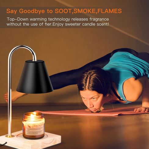 مصباح تدفئة الشموع من فونجاب، مؤقت قابل للتعتيم، مع 2 لمبات كهربائية لتدفئة مصباح الشمعة، شموع معطرة للمنزل، هدايا لتدفئة غرفة نوم الأم in Saudi Arabia
