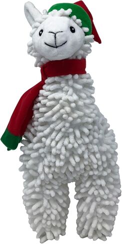 Snuggle Puppy Tender-Tuffs Easy Grab - Cute Plush Dog Toys - Stuffed Christmas Llama with Tough Puncture Resistant Squeaker in Kuwait