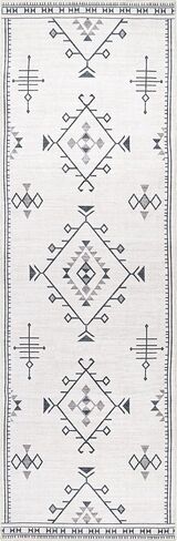سجادة nuLOOM Evalyn Southwestern قابلة للغسل في الغسالة، رفيعة للغاية، 3' x 5'، أزرق داكن in Kuwait