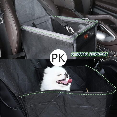 Alfheim Dog Car Booster Seat Travel Carrier with Safety Leash and Buckle Breathable Washable Storage Pocket Dog Seat for Small Dog in Kuwait