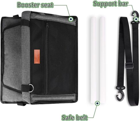 Alfheim Dog Car Booster Seat Travel Carrier with Safety Leash and Buckle Breathable Washable Storage Pocket Dog Seat for Small Dog in Kuwait