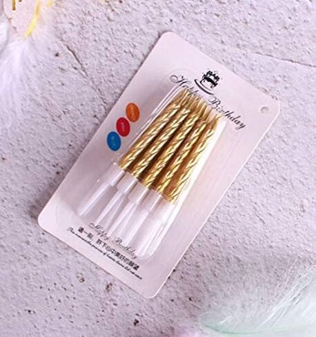 QQYL Gold Silver 1st 2nd 4th 18th 21st 25th 30th 40th 50th 60th 65th 70 85th 95th Happy Birthday Cake Topper Number Cake Candles Birthday Candles Decorating Kit Cake Banner Pop Sticks (Gold, Stick) in Saudi Arabia
