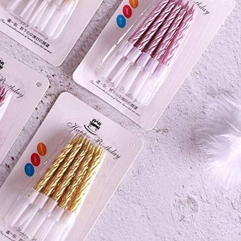 QQYL Gold Silver 1st 2nd 4th 18th 21st 25th 30th 40th 50th 60th 65th 70 85th 95th Happy Birthday Cake Topper Number Cake Candles Birthday Candles Decorating Kit Cake Banner Pop Sticks (Gold, Stick) in Saudi Arabia