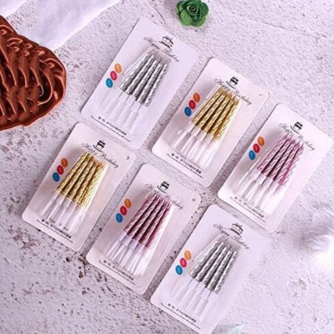 QQYL Gold Silver 1st 2nd 4th 18th 21st 25th 30th 40th 50th 60th 65th 70 85th 95th Happy Birthday Cake Topper Number Cake Candles Birthday Candles Decorating Kit Cake Banner Pop Sticks (Gold, Stick) in Saudi Arabia