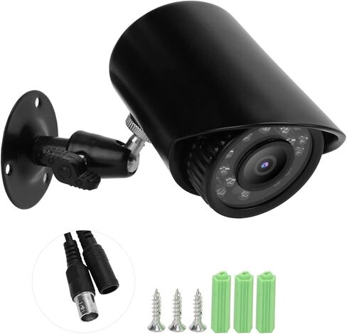 كاميرا أمان خارجية، كاميرا عالية الوضوح IP66 مقاومة للماء 1080P عدسة عالمية 12 فولت 3.6 ملم للمكتب والمنزل والمدرسة (PAL) in Kuwait