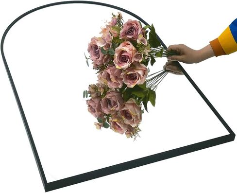 مرايا الغرور مقاس 24 × 36 بوصة للحمام وغرفة النوم وغرفة المعيشة مثبتة على الحائط، مرايا حائط عمودية سوداء in Kuwait