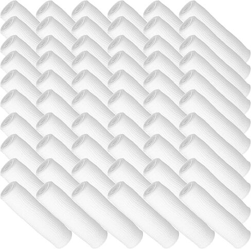 60 حزمة من لفات الشاش مقاس 10.16 سم × 4 ياردات، ضمادة شاش ممدودة بشكل فردي، لفافات شاش قابلة للتنفس للعناية بالجسم، باللون الأبيض in Kuwait