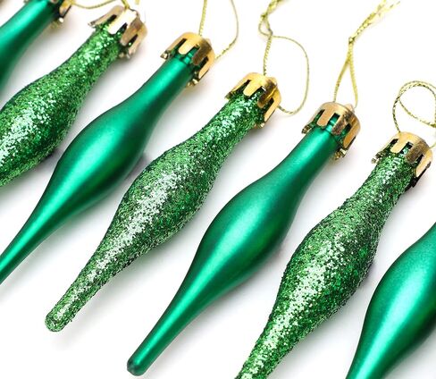 Christmas Concepts® Pack of 15-8.5cm Droplet Baubles - Matte & Glitter Design - Christmas Ornaments (Hot Pink) in Saudi Arabia
