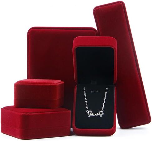 KINGWEDDING Flocked Earring Gift Boxes Jewelry Box,Rings Boxes (Blue) in Saudi Arabia