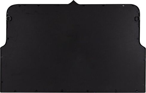 Kate and Laurel Gezella Vintage Wide Arched Mirror with Scalloped Frame for Wall Decor, 37x24, Black in Saudi Arabia